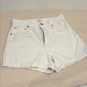 Pistola Off-White High-Rise Denim Shorts